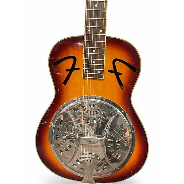 Used Fender Resonator sunburst Resonator Guitar