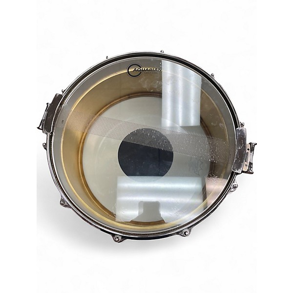Used Pearl 14X6.5 BRASS FREE FLOATING SNARE POLISHED BRASS Drum