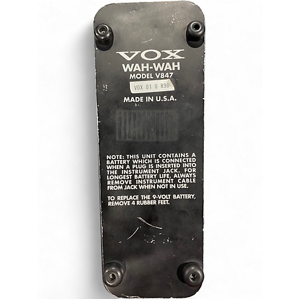 Used VOX v847 Wah Effect Pedal