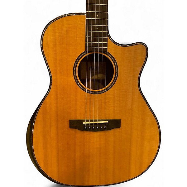 Used Cort GA PF BEVEL Natural Acoustic Electric Guitar