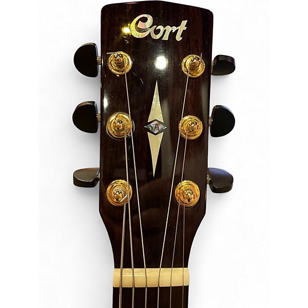 Used Cort GA PF BEVEL Natural Acoustic Electric Guitar