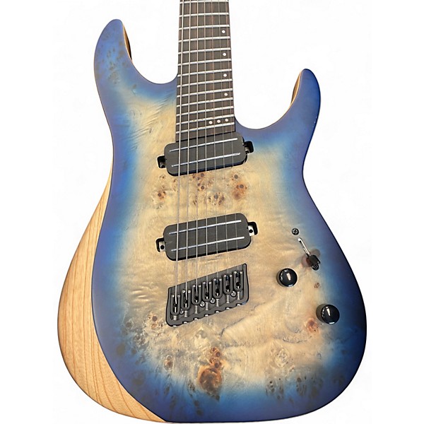 Used Schecter Guitar Research Reaper 7 Sky Burst Solid Body Electric Guitar