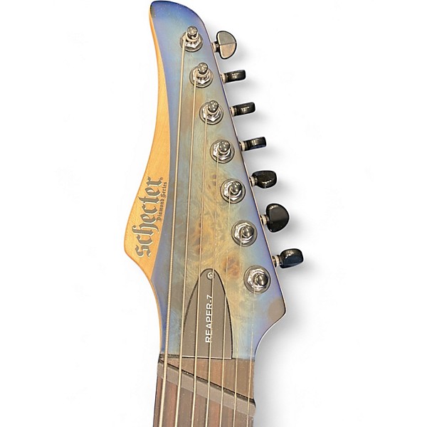 Used Schecter Guitar Research Reaper 7 Sky Burst Solid Body Electric Guitar
