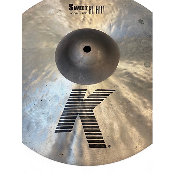 Used Zildjian 14in K Sweet Hi-Hat Top Cymbal