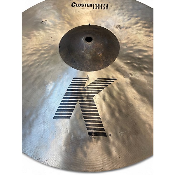 Used Zildjian 16in K Cluster Crash Cymbal