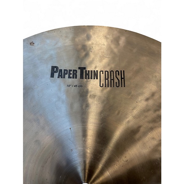 Used Zildjian 18in K PAPER THIN Cymbal