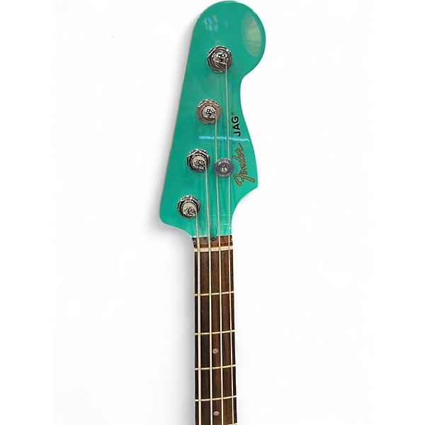 Used Fender Mark Hoppus Signature Jaguar Bass seafoam green Electric Bass Guitar