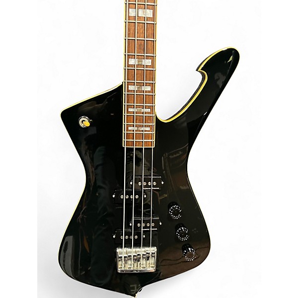 Used Greco Iceman Black Electric Bass Guitar