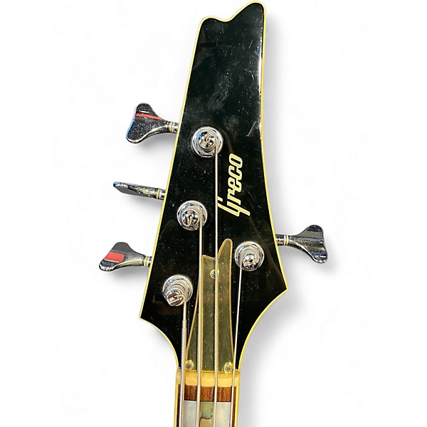 Used Greco Iceman Black Electric Bass Guitar