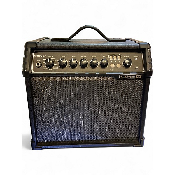 Used Line 6 Spider V 20 MkII 20w 1x8 Guitar Combo Amp