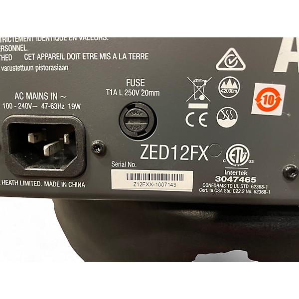 Used Allen & Heath ZED12FX Unpowered Mixer