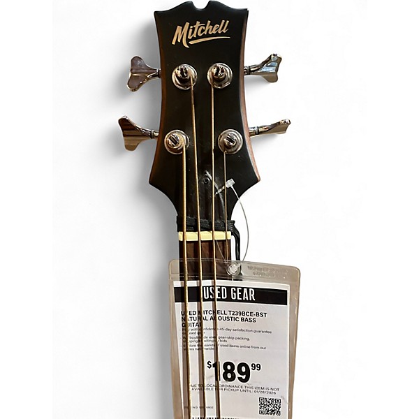 Used Mitchell T239BCE-BST Natural Acoustic Bass Guitar