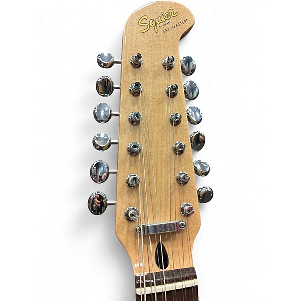 Used Squier JAZZMASTER XII CREME Solid Body Electric Guitar