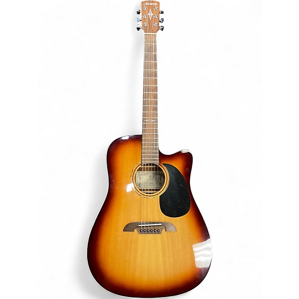 Used Alvarez AD610CESHB Sandburst Acoustic Electric Guitar