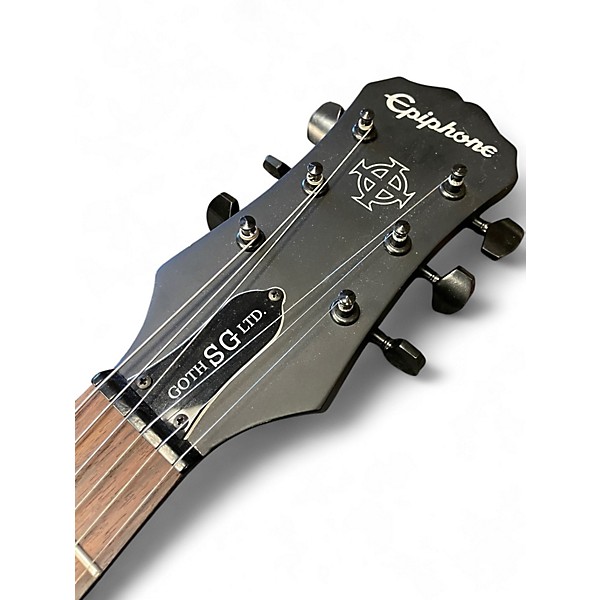 Used Epiphone GOTH SG LTD Black Solid Body Electric Guitar