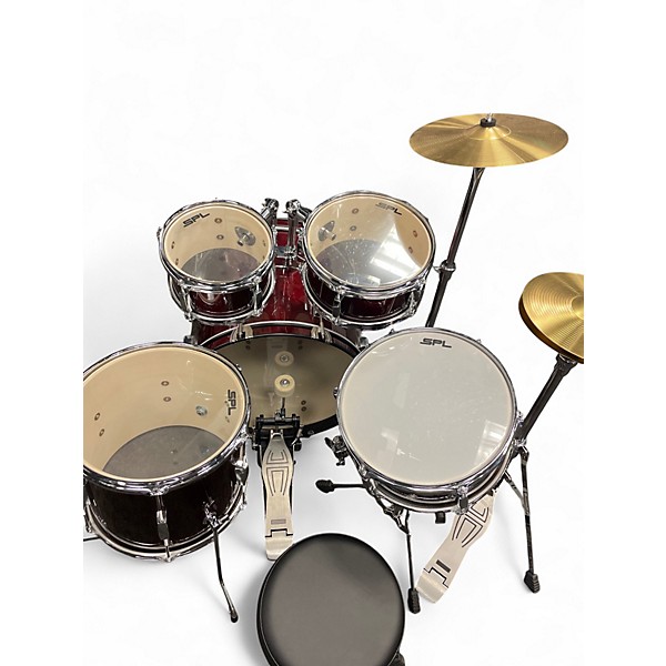 Used SPL 5 Piece Junior Kicker Red Drum Kit