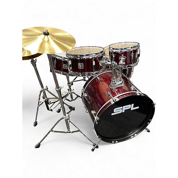 Used SPL 5 Piece Junior Kicker Red Drum Kit