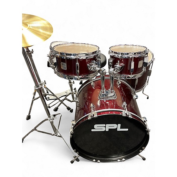 Used SPL 5 Piece Junior Kicker Red Drum Kit