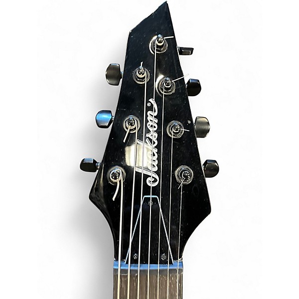 Used Jackson JS22-7 Dinky 7 String Black Solid Body Electric Guitar