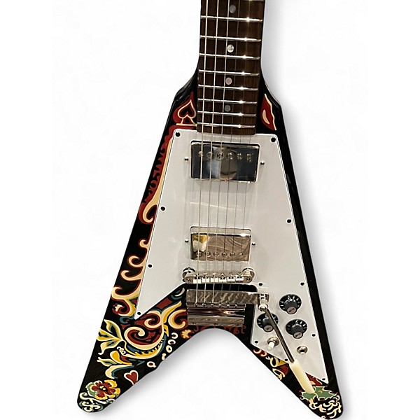 Used Epiphone JIMI HENDRIX LOVE DROPS EBONY Solid Body Electric Guitar