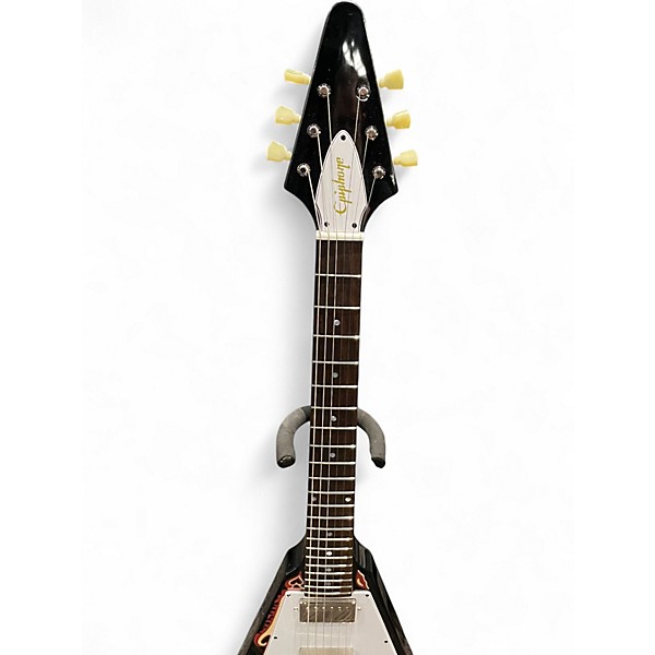 Used Epiphone JIMI HENDRIX LOVE DROPS EBONY Solid Body Electric Guitar