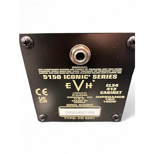 Used EVH  Iconic Series EL34 4X12 Guitar Cabinet