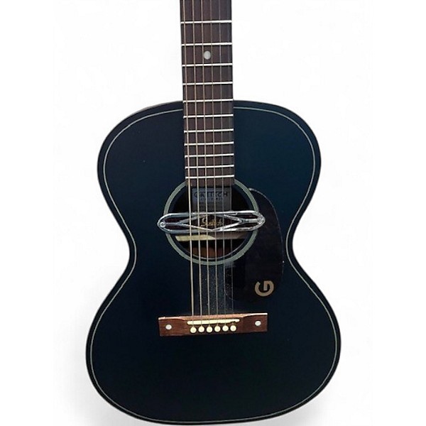 Used Gretsch Guitars Jim Dandy Deltoluxe Black Acoustic Electric Guitar