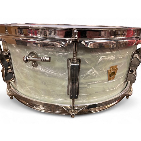 Vintage 1960s Ludwig 5.5X14 Classic Marine Pearl Drum