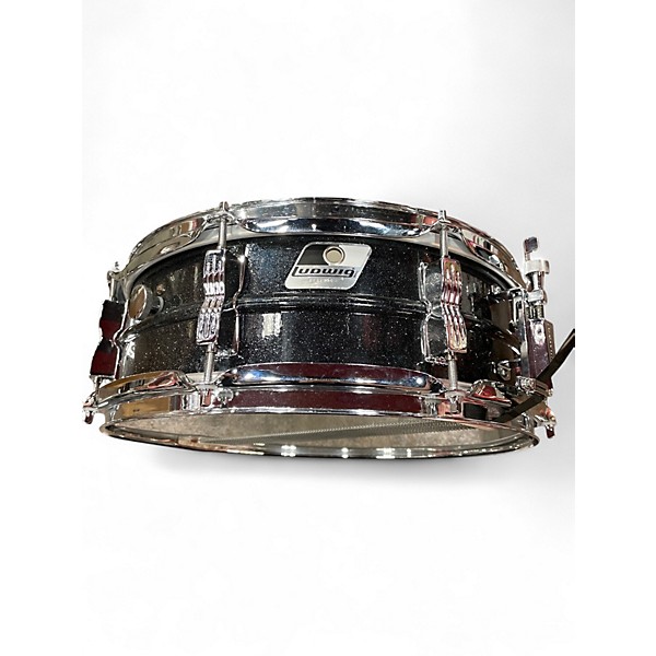 Used Ludwig 5X14 Acrolite Snare Galaxy Black Drum