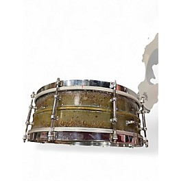 Vintage 1930s Ludwig 5X14 Pioneer Patina Brass Drum