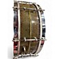 Vintage 1930s Ludwig 5X14 Pioneer Patina Brass Drum