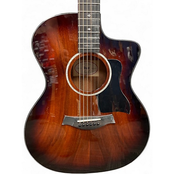 Used Taylor 224CEKDLX Shaded Edge Burst Acoustic Electric Guitar