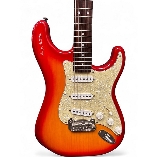 Used G&L LEGACY GEORGE FULLERTON SIGNATURE ASH Cherry Sunburst Solid Body Electric Guitar