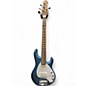 Used Sterling by Music Man Ray35 5 String BLUE SPARKLE Electric Bass Guitar
