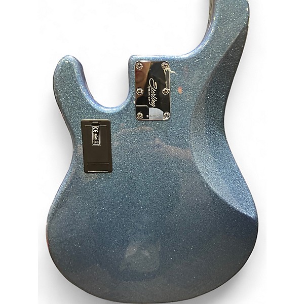 Used Sterling by Music Man Ray35 5 String BLUE SPARKLE Electric Bass Guitar