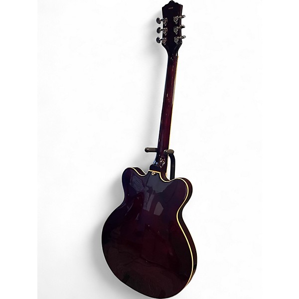 Used Eastwood Classic 6 Wine Red Hollow Body Electric Guitar