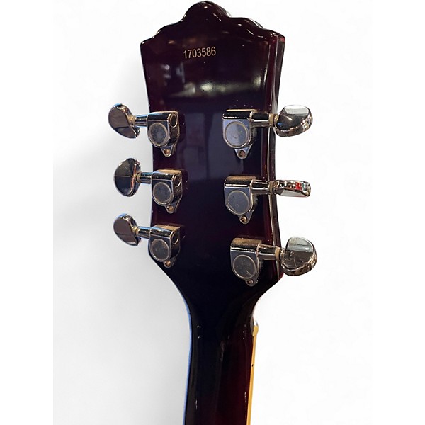 Used Eastwood Classic 6 Wine Red Hollow Body Electric Guitar