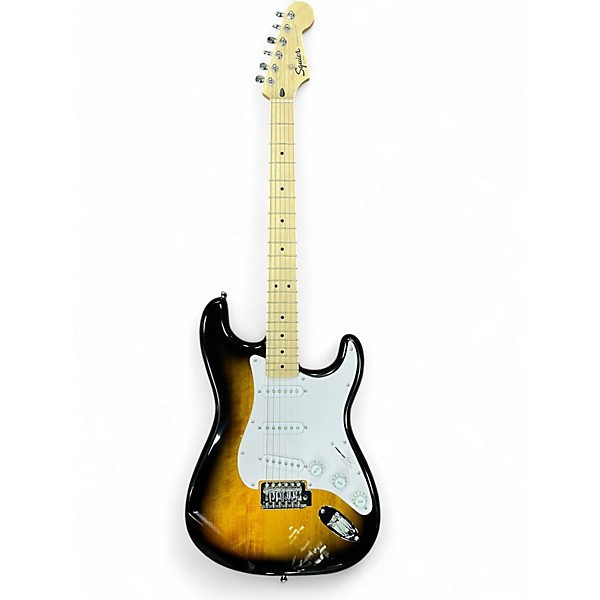 Used Squier Affinity Stratocaster Vintage Sunburst Solid Body Electric Guitar