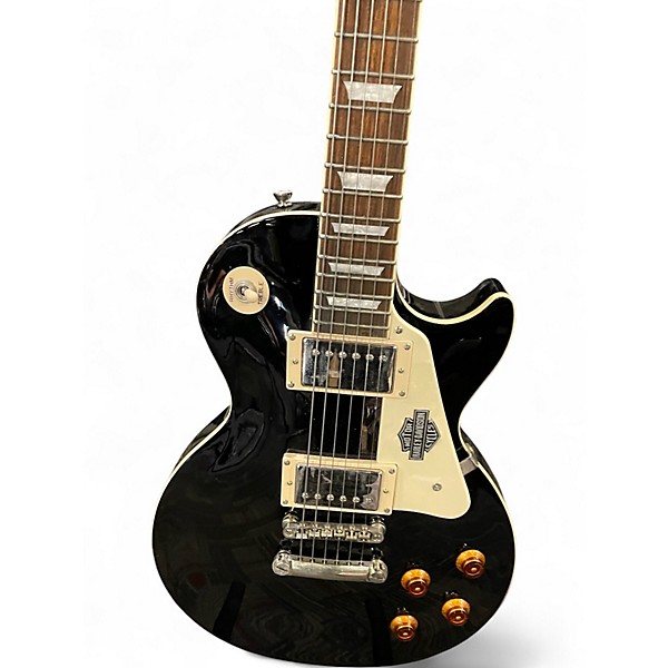 Used Epiphone Les Paul Standard Black and White Solid Body Electric Guitar