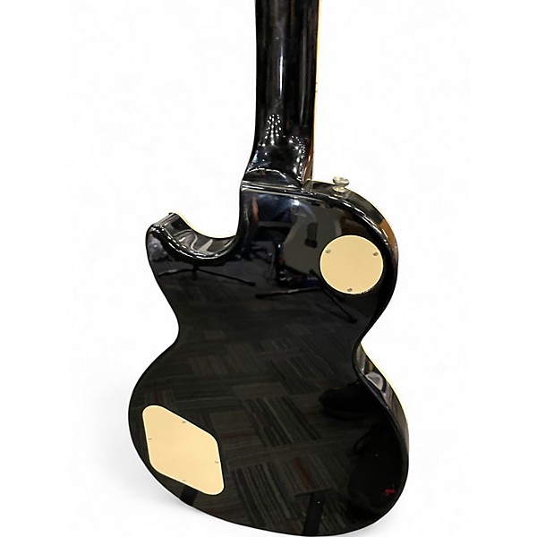 Used Epiphone Les Paul Standard Black and White Solid Body Electric Guitar