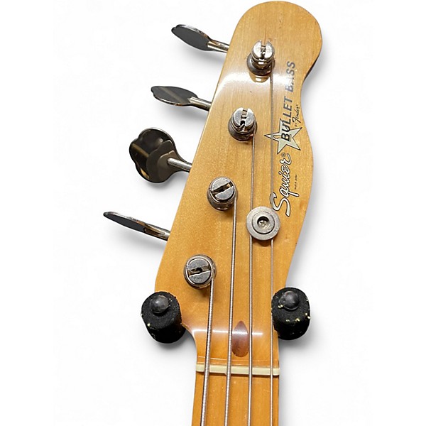 Used Squier bullet bass 2 Color Sunburst Electric Bass Guitar