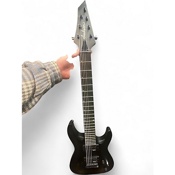 Used Jackson JS22-7 Dinky 7 String Black Solid Body Electric Guitar