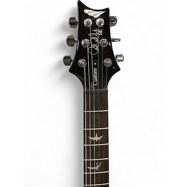 Used PRS SE Custom 24 Black Gold Sunburst Solid Body Electric Guitar