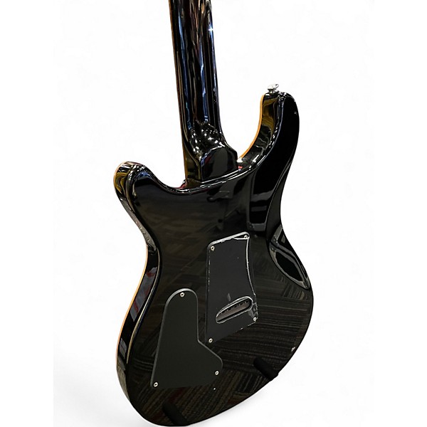 Used PRS SE Custom 24 Black Gold Sunburst Solid Body Electric Guitar