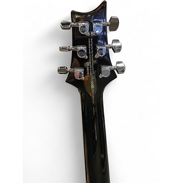 Used PRS SE Custom 24 Black Gold Sunburst Solid Body Electric Guitar