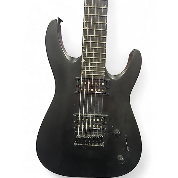Used Jackson JS22-7 Black Solid Body Electric Guitar