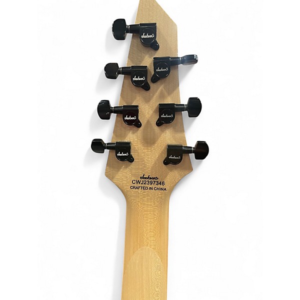 Used Jackson JS22-7 Black Solid Body Electric Guitar