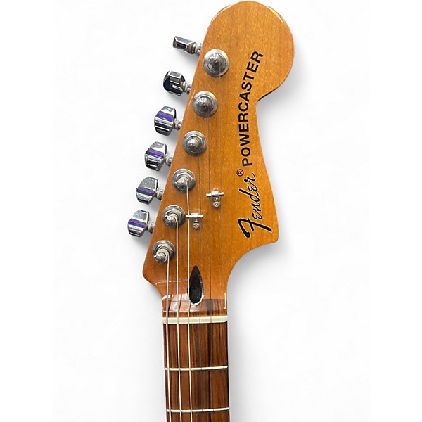 Used Fender The Powercaster White Opal Solid Body Electric Guitar