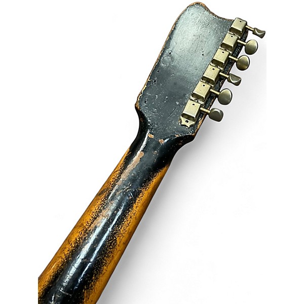 Vintage 1960s Silvertone 60'S 1448 Black Solid Body Electric Guitar