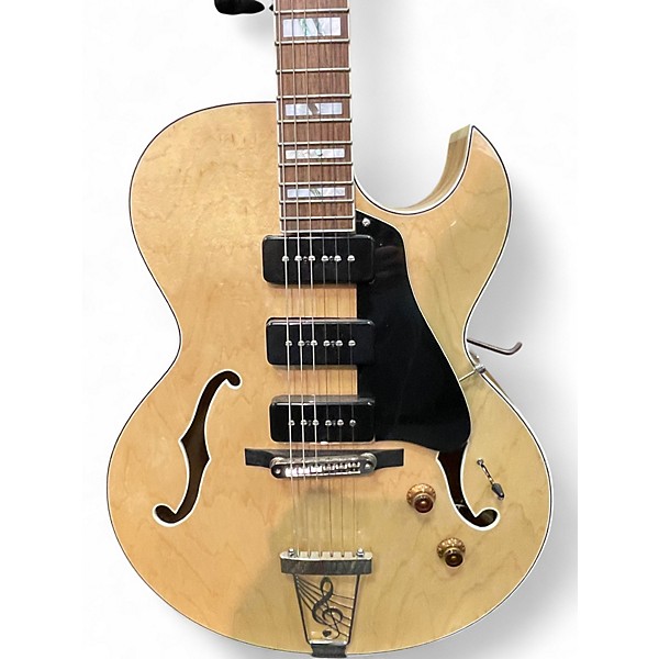 Used Dean Palomino Natural Hollow Body Electric Guitar